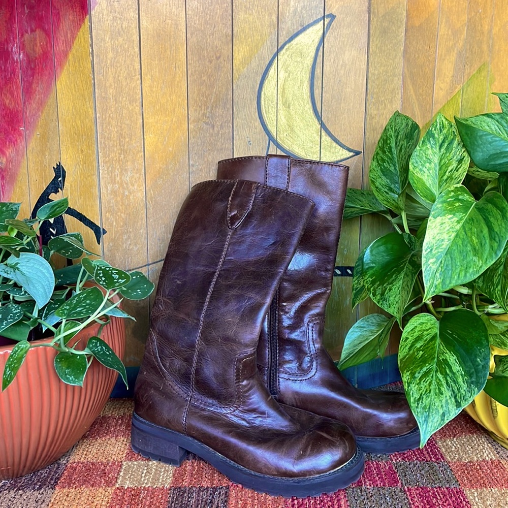 Steve Madden vintage Eureka brown leather boots **please read the description**